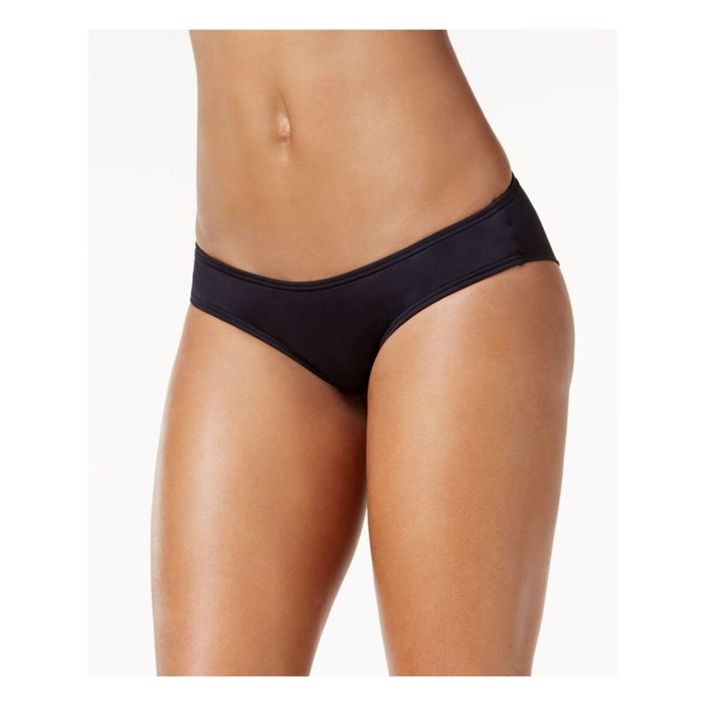 VINCE CAMUTO SWIM Women's Black Shirred Riviera Cheeky Swimsuit Bottom M